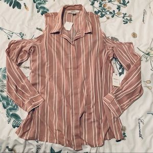 Forever 21 Contemporary Cold Shoulder Blouse